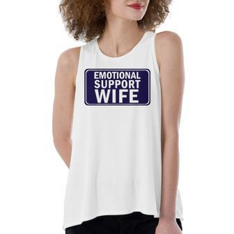 Emotional Support Wife For Service People Women's Loose Tank Top | Mazezy