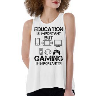 Funny Kids Gaming Women's Loose Fit Open Back Split Tank Top | Favorety