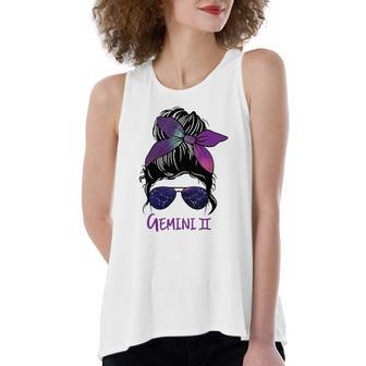 Gemini Girl Birthday Gemini Woman Zodiac Constellation Women's Loose Tank Top | Mazezy