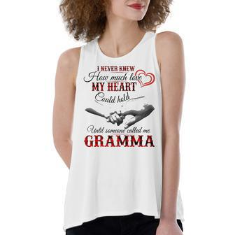 Gramma Grandma Gift Until Someone Called Me Gramma Women's Loose Fit Open Back Split Tank Top - Seseable