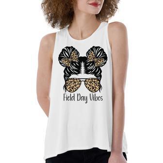 Happy Field Day Field Day Tee Kids Graduation School Fun Day V10 Women's Loose Fit Open Back Split Tank Top | Favorety