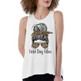 Happy Field Day Field Day Tee Kids Graduation School Fun Day V11 Women's Loose Fit Open Back Split Tank Top | Favorety UK