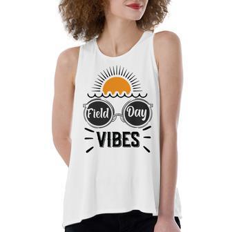 Happy Field Day Field Day Tee Kids Graduation School Fun Day V7 Women's Loose Fit Open Back Split Tank Top | Favorety CA