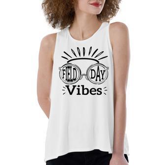 Happy Field Day Field Day Tee Kids Graduation School Fun Day V8 Women's Loose Fit Open Back Split Tank Top | Favorety UK