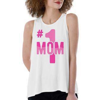 Hashtag Number One Mom Idea Mama Women's Loose Tank Top | Mazezy