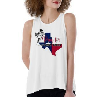 Jesus Pray For Uvalde Texas Protect Texas Not Gun Christian Cross Women's Loose Tank Top | Mazezy