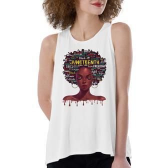 Juneteenth S For Afro Beautiful Black Pride 2022 African American Women's Loose Tank Top | Mazezy DE