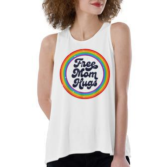 Lgbtq Free Mom Hugs Gay Pride Lgbt Ally Rainbow Lgbt Women's Loose Tank Top | Mazezy