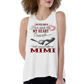 Mimi Grandma Gift Until Someone Called Me Mimi Women's Loose Fit Open Back Split Tank Top - Seseable