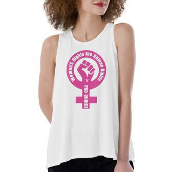 Rights Are Human Rights Pro Choice Women's Loose Tank Top | Mazezy CA