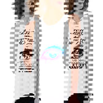 Rutha Name Gift Rutha I Am Who I Am Women's Loose Fit Open Back Split Tank Top | Seseable UK