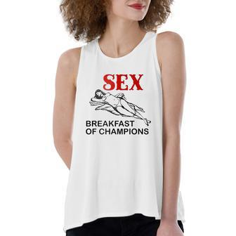 Sex Breakfast Of Champions Sexy Women's Loose Tank Top | Mazezy