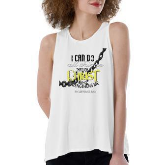 I Can Do All Things Through Christ Philippians 413 Bible Women's Loose Tank Top | Mazezy