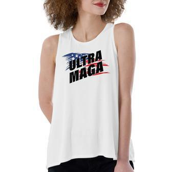 Ultra Maga Pro American Pro Freedom Ultra-Maga Ultra Mega Pro Trump Women's Loose Tank Top | Mazezy
