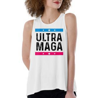 Ultra Mega Patriotic Trump Republicans Conservatives Vote Trump Women's Loose Tank Top | Mazezy