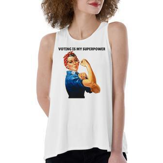 Voting Is My Superpowerfeminist Rights Women's Loose Tank Top | Mazezy