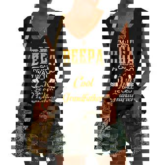 Beepa Grandpa Im Called Beepa Because Im Too Cool To Be Called Grandfather Women's Vneck Tank Top - Seseable