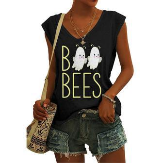 Boo Bees Halloween Costume Bees Tee Women's V-neck Tank Top | Mazezy