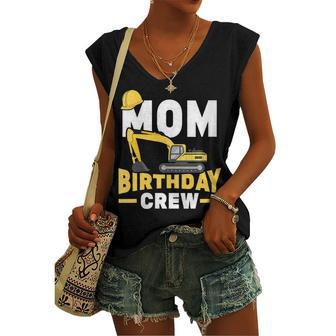 Construction Birthday Party Digger Mom Birthday Crew Women's Vneck Tank Top - Seseable