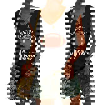 Flag Football Nana Matching Matching Football Women's V-neck Tank Top | Mazezy