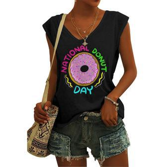 National Donut Day Cool Sweet Tooth Party Mother Women's V-neck Tank Top
