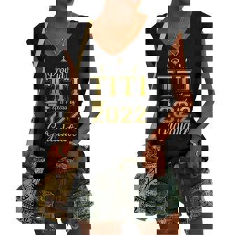 Proud Titi Of A Class Of 2022 Graduate Titi Graduation Women's V-neck Tank Top | Mazezy