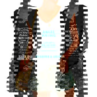 She Is In Every Beat Of My Heart The Angel She Is My Grandma Women's V-neck Tank Top | Mazezy