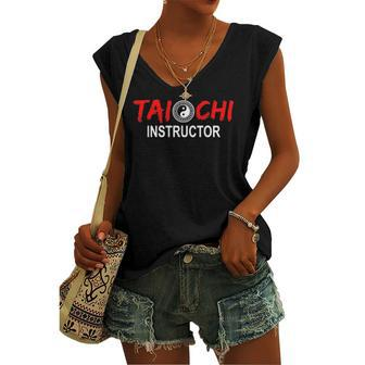 Tai Chi Trainer Tai Chi Teacher Tai Chi Instructor Tai Chi Women's V-neck Tank Top | Mazezy