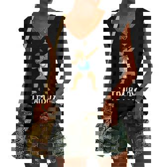 Team Boy Gender Reveal Cool Baby Boy Women's V-neck Tank Top | Mazezy