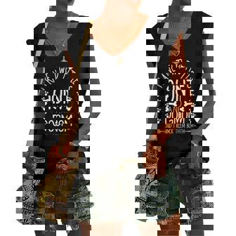 I Have Two Titles Aunt And Dog Mom I Rock Them Cute Dog Mama Women's V-neck Tank Top | Mazezy