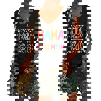 I Have Two Titles Mama And Border Collie Dog Mom Dog Mama Women's V-neck Tank Top | Mazezy