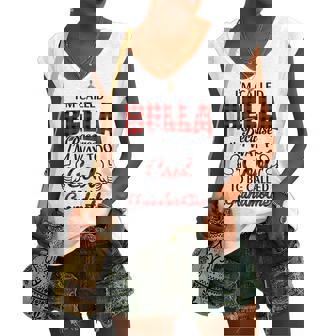Bella Grandma Im Called Bella Because Im Too Cool To Be Called Grandmother Women's Vneck Tank Top - Seseable