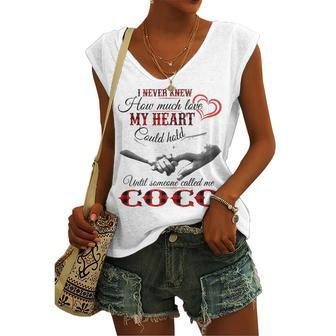 Coco Grandma Until Someone Called Me Coco Women's Vneck Tank Top - Seseable