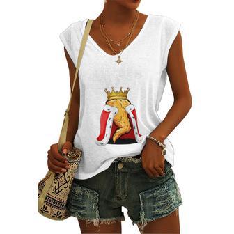 Fried Chicken Queen Womens Junk Fast Food Lover Women's Vneck Tank Top - Seseable