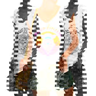 Good Citizen Sheep Duct Tape Vaporwave V Neck Women's V-neck Tank Top | Mazezy