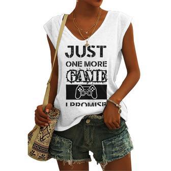 Just One More Game I Promise Women's V-neck Casual Sleeveless Tank Top | Favorety AU