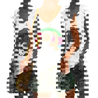 Patriotic Eritrean Flag Eritrea Proud Eritrean Girl Women's V-neck Tank Top | Mazezy