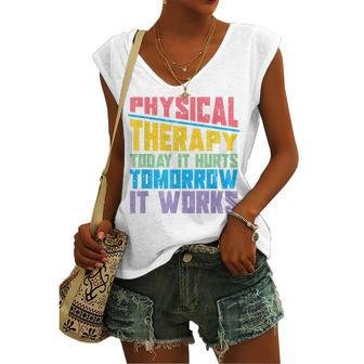 Pt Therapist Pta Physiotherapy Physical Therapy Women's Vneck Tank Top - Seseable