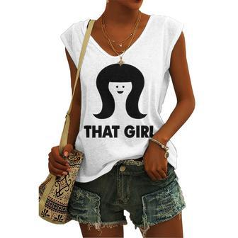 That Girl Women's V-neck Casual Sleeveless Tank Top - Monsterry AU