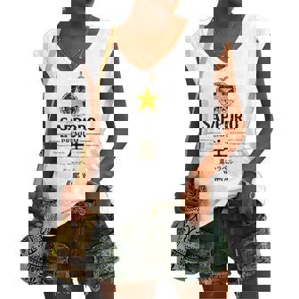 Vintage Japanese Craft Beer Label Poster Women's V-neck Tank Top | Mazezy