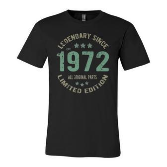 50 Years Old Bday Legend Since 1972 Vintage 50Th Birthday Jersey T-Shirt | Mazezy