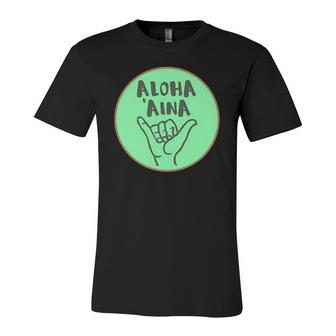 Aloha Aina Love Of The Land Jersey T-Shirt | Mazezy