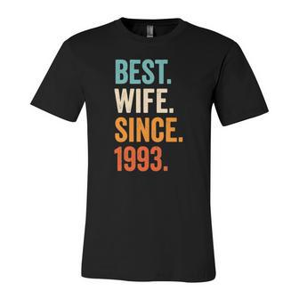 Best Wife Since 1993 29Th Wedding Anniversary 29 Years Jersey T-Shirt | Mazezy