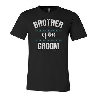 Brother Wedding Party Brother Of The Groom Jersey T-Shirt | Mazezy