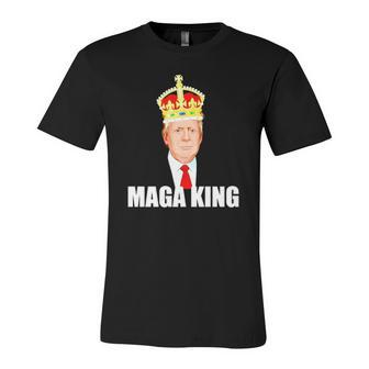 Donald Trump Maga King Hilarious Imperial Crown Jersey T-Shirt | Mazezy