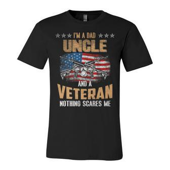 Im A Dad Uncle And A Veteran Fathers Day Fun 4Th Of July Unisex Jersey Short Sleeve Crewneck Tshirt - Seseable