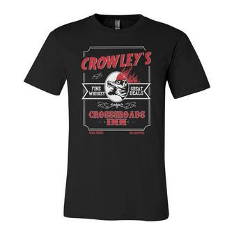 Retro Crowleys Crossroads Dive Bar Jersey T-Shirt | Mazezy