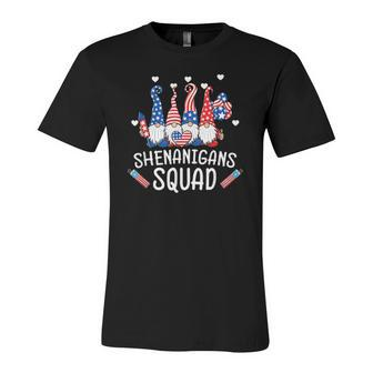Shenanigans Squad 4Th Of July Gnomes Usa Independence Day Jersey T-Shirt | Mazezy UK