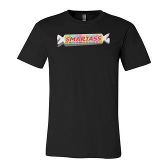 Smartass Candy Joke Full Color Jersey T-Shirt | Mazezy