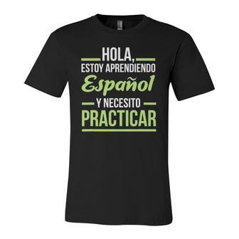 Spanish Language For Student Practice Learning Jersey T-Shirt | Mazezy
